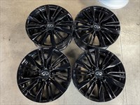 Four 2021 Infiniti QX80 factory 20 Wheels OEM 73805 Rims QX56 Gloss Black