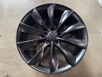 ONE 2020 Tesla S P85 P90 P100 Factory 21 Wheel Rim OEM Front Black 600586801F